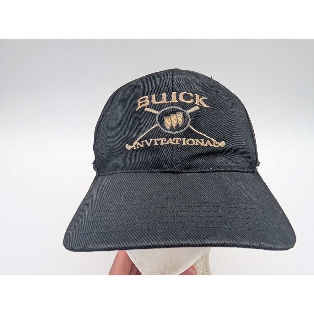 Vintage Buick Invitational Torrey Pines Golf Hat Black La Casa Made in USA Cap